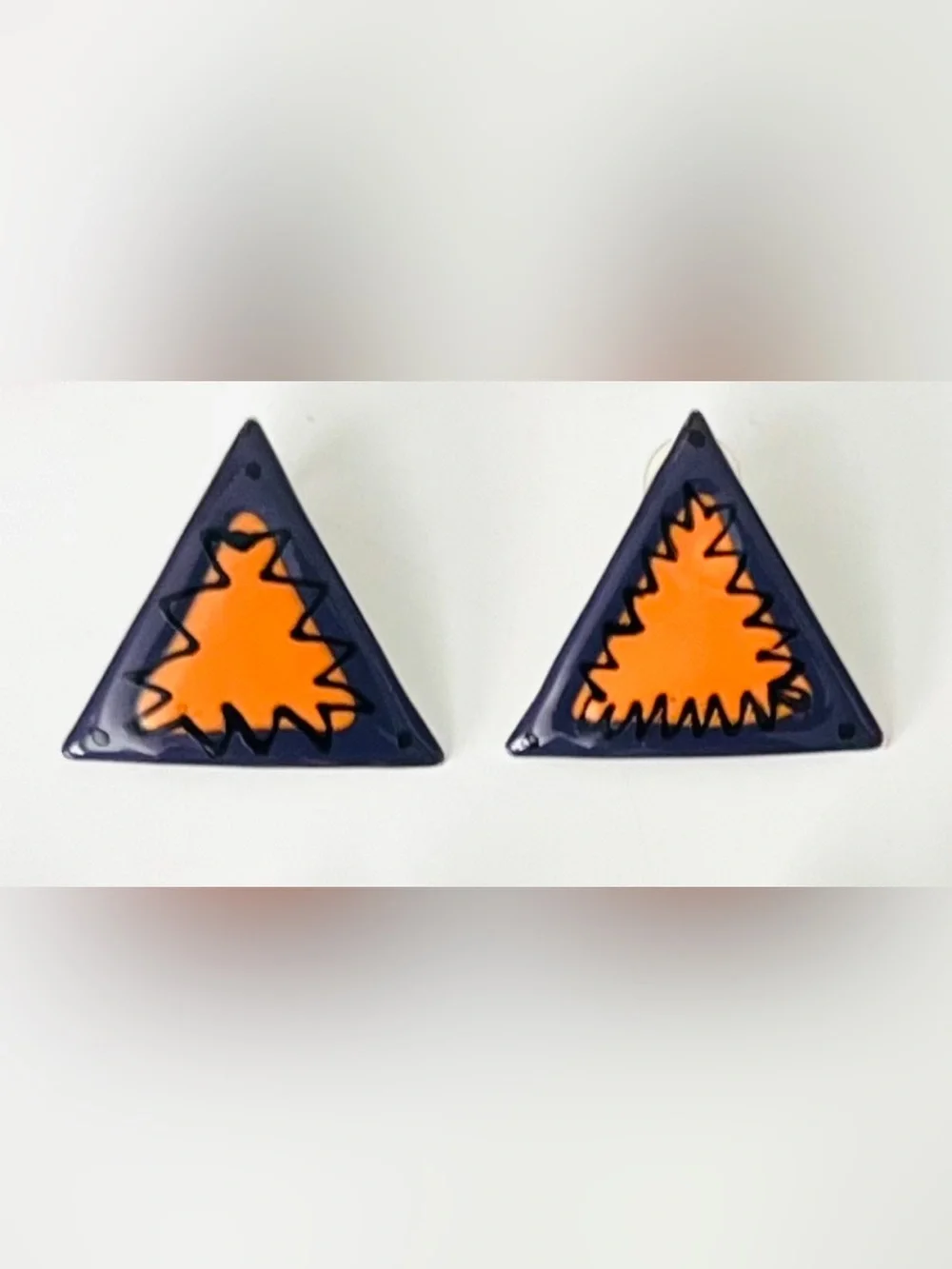 Colorful Fun Geometric Earrings - Picture 9 of 14